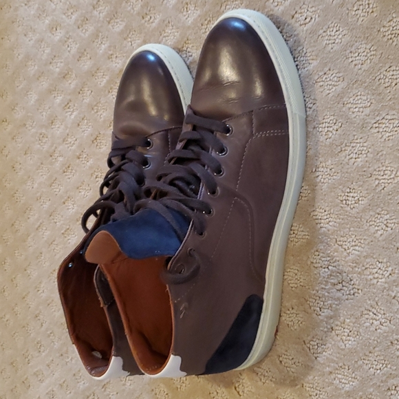 Men's Lloyd High Top Leather Sneaker these are 12s but fit like a 13!!NO BOX - Picture 4 of 9